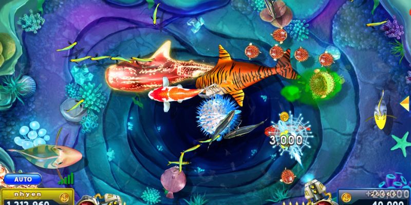 Hình ảnh mô phỏng một số loại cá trong game